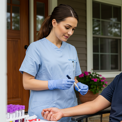 Collecting blood samples at Home