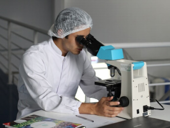 Lab testing using Microscope